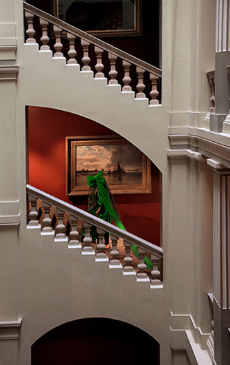 Green Veil and the Sea, 90 × 60cm. 2010