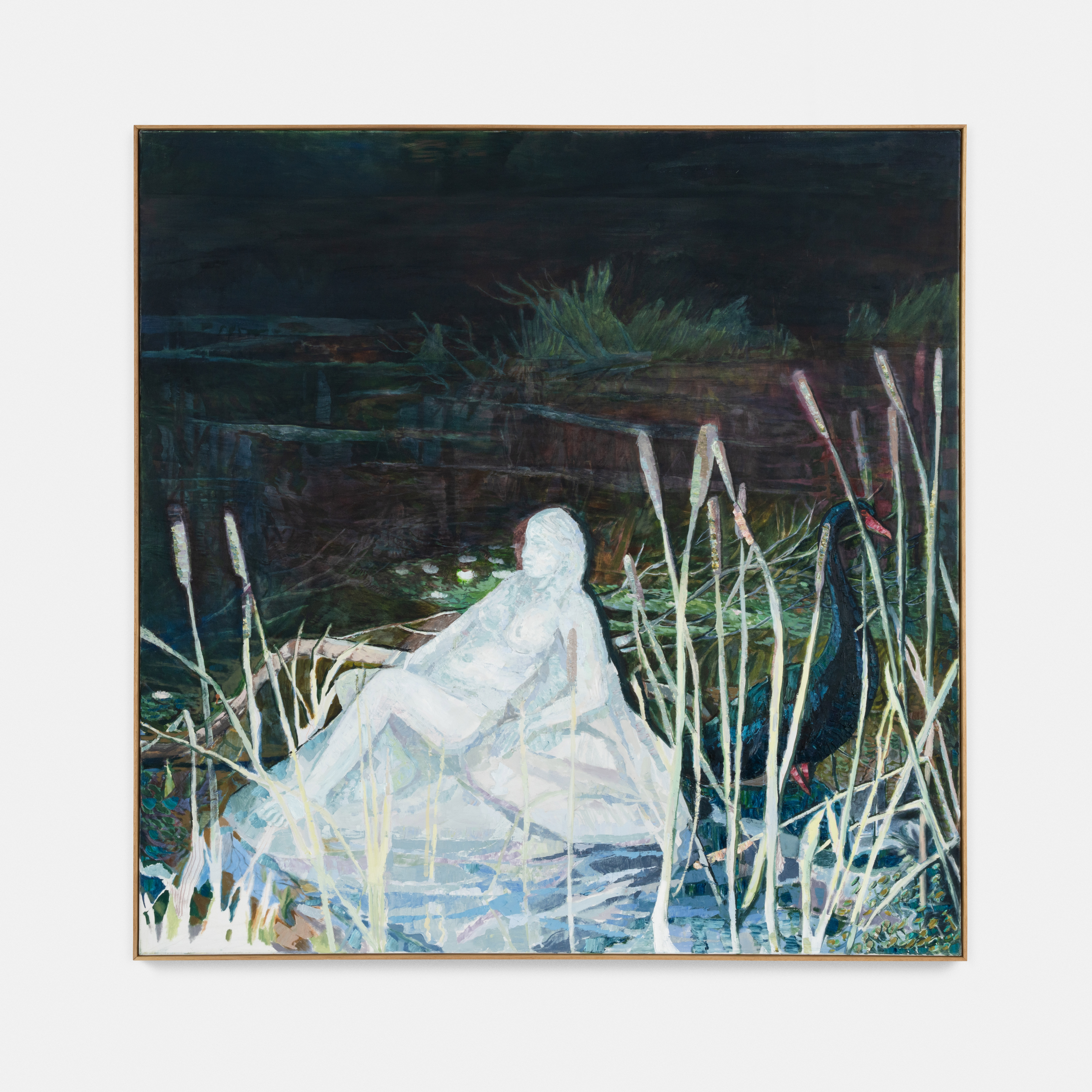  Leda In Marble, 2025 Oil on canvas 153cm x 153cm