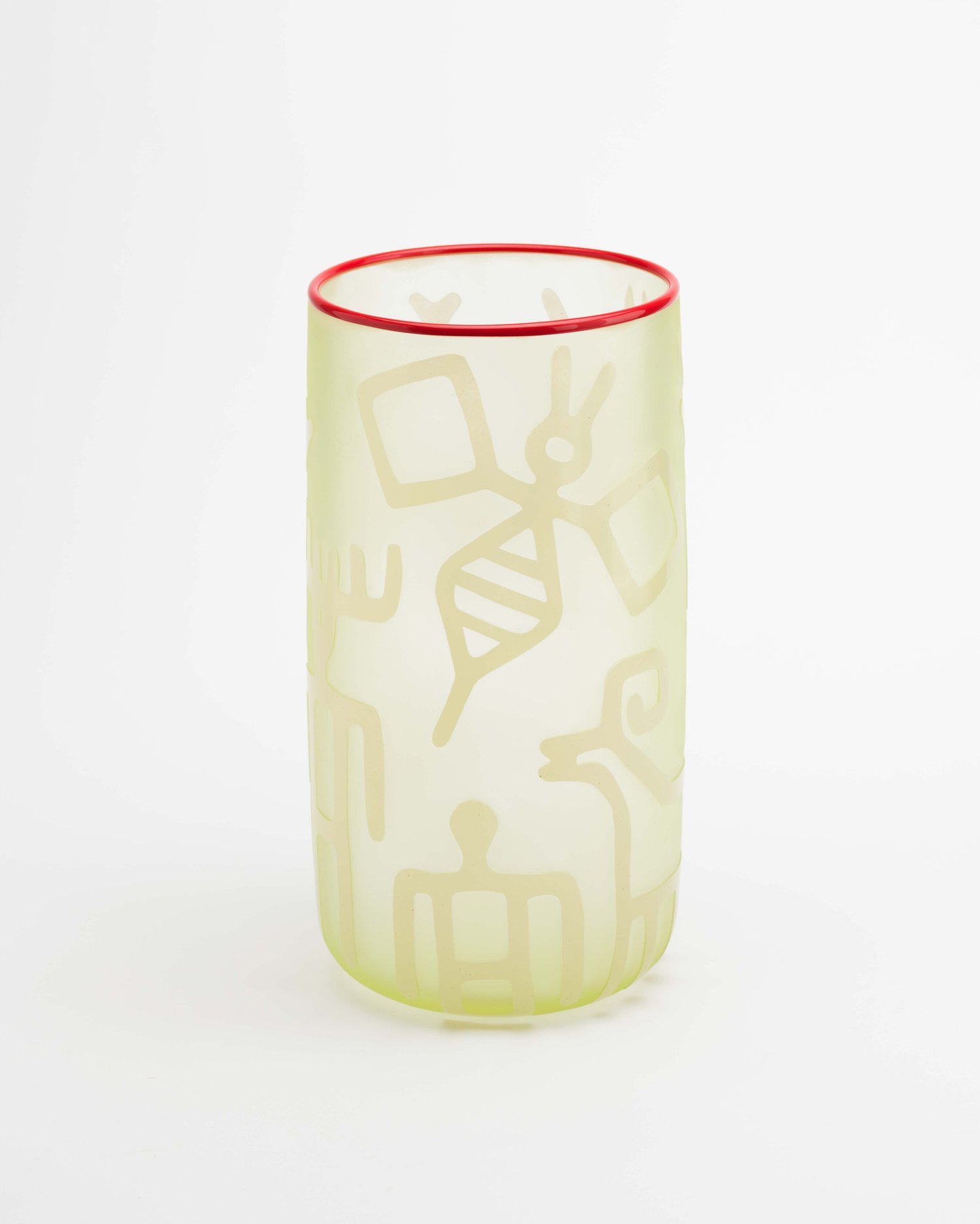 Bestiary Basket 3, 2021, Blown glass, sandblasted
, 14 1/2 x 7 1/4 x 7 1/4 in.