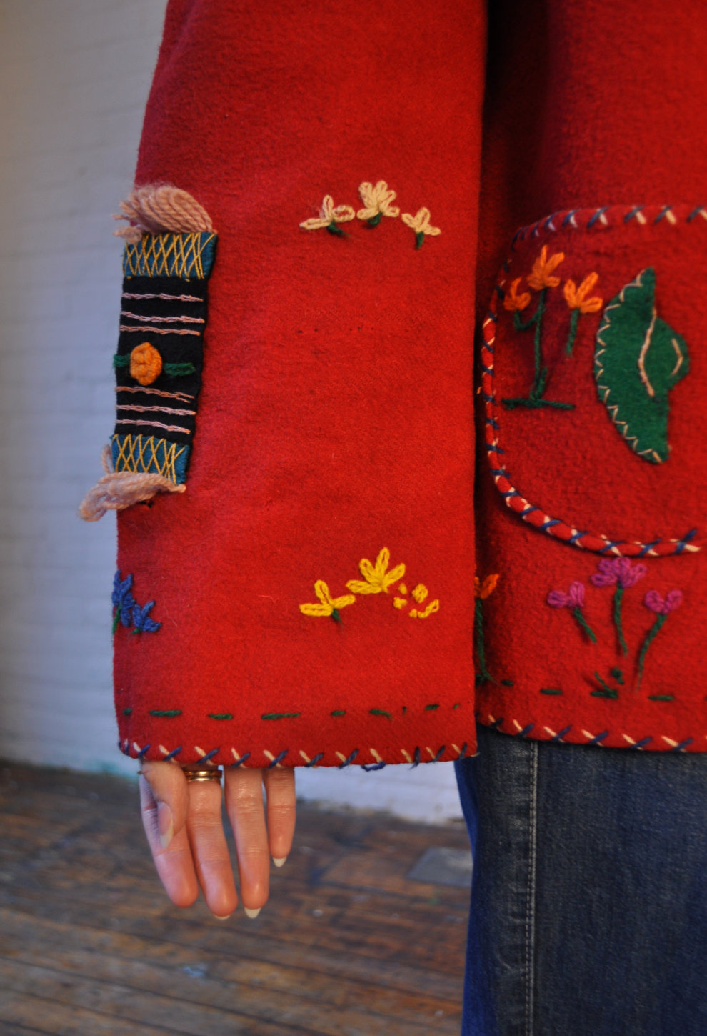 1940s/50s Embroidered Mexican Souvenir Jacket - Mama Loves You Vintage