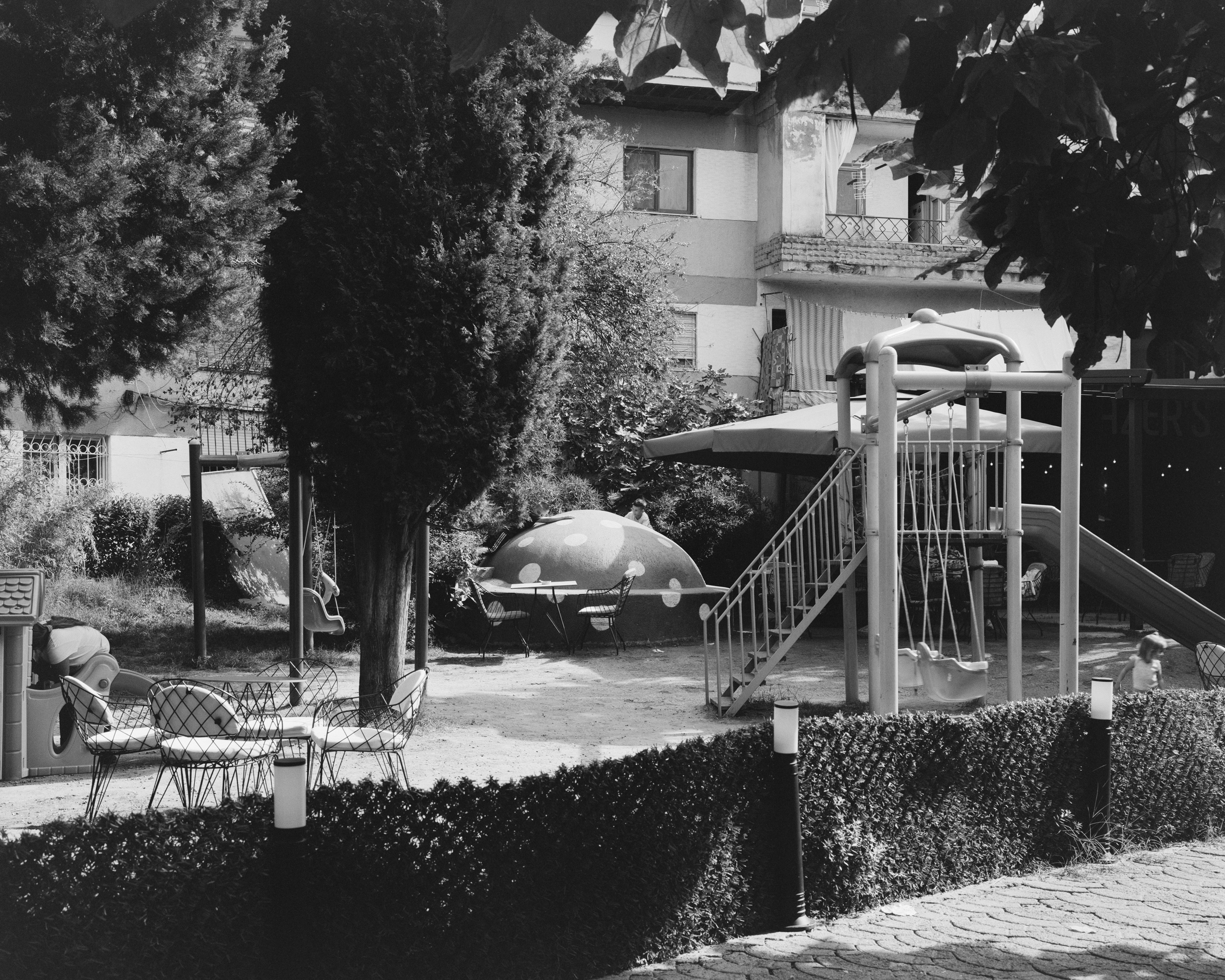 A bunker in a public park in Shkodër