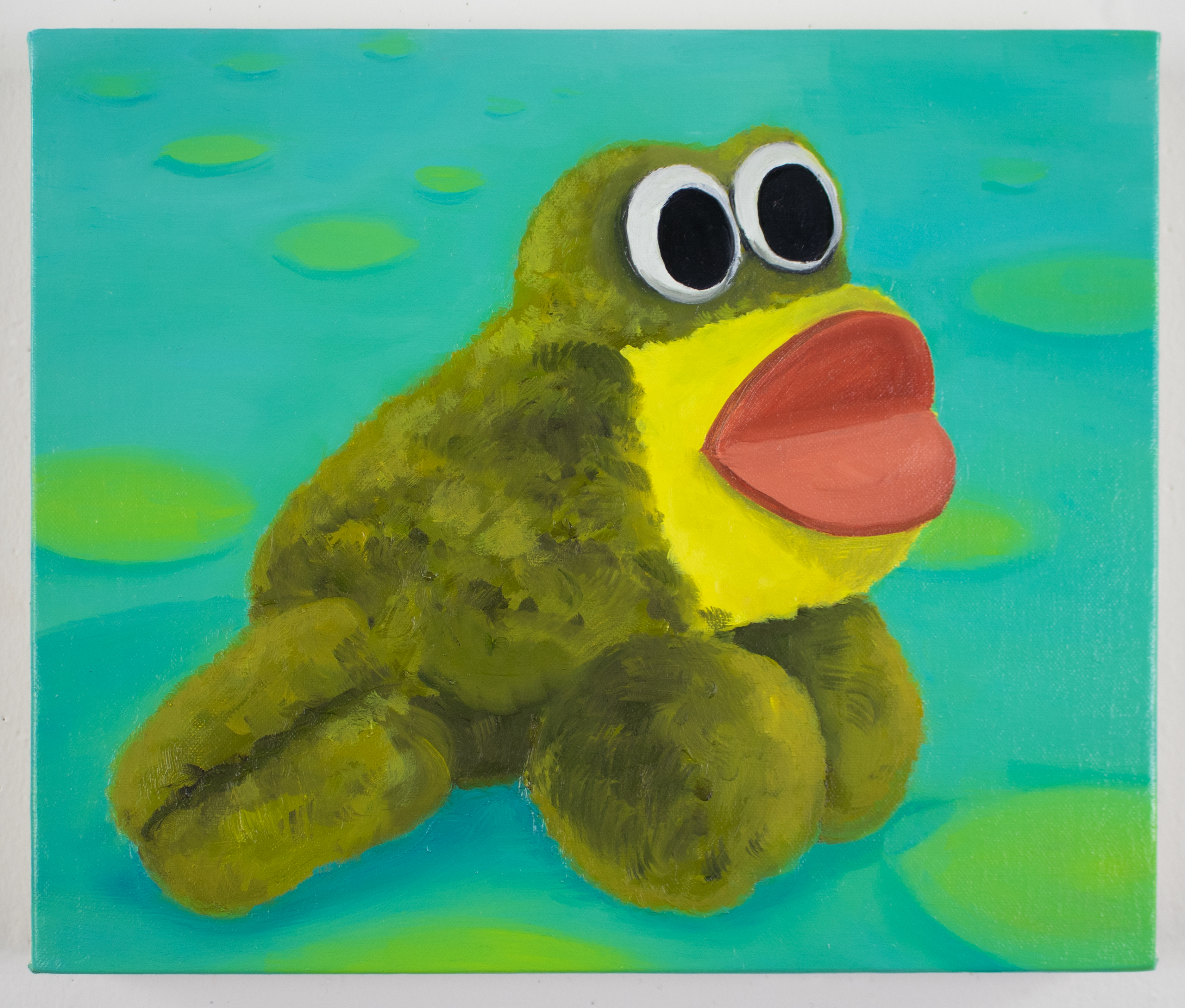 At the Pond, 10 x 12 inches, oil on canvas, 2022.