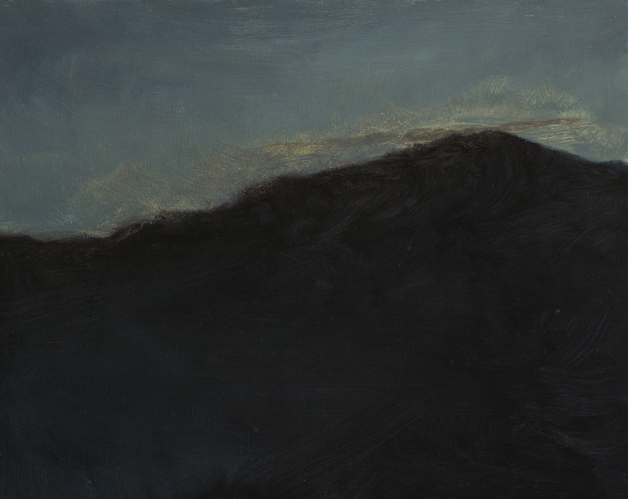 Versant, couchantoil on canvas33 x 41 cm, 2023