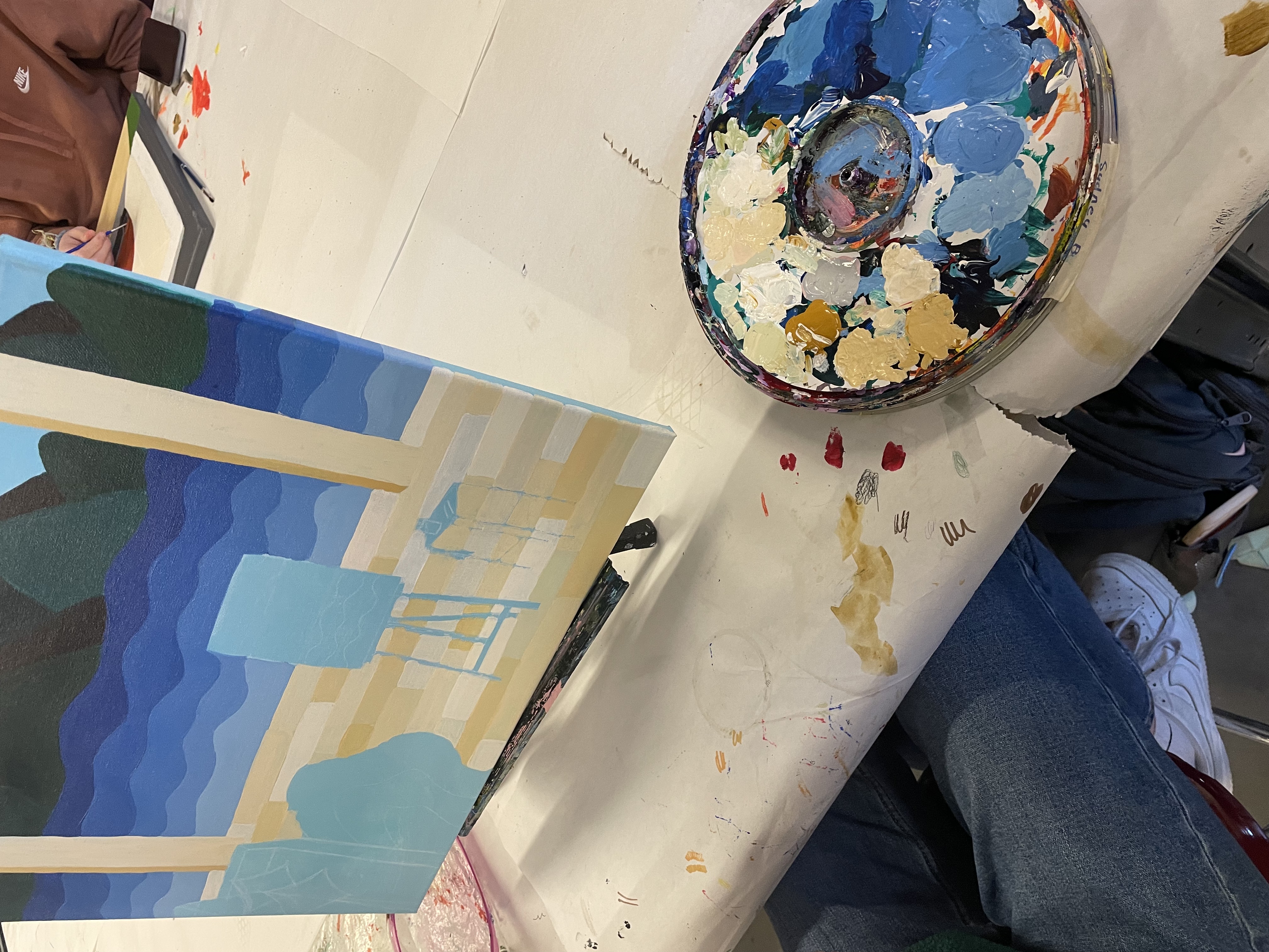 In-Progress Narrative Paintings