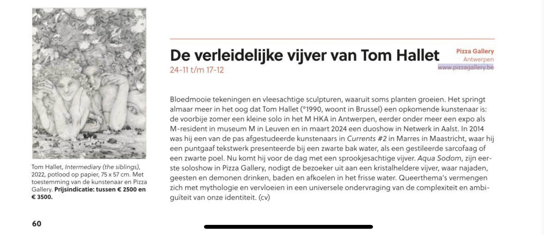 Tom Hallet in Collect magazine