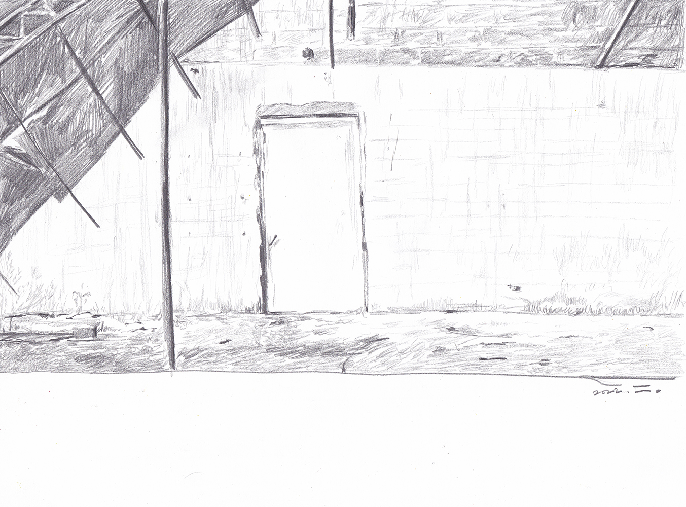  이젠, 2022, pencil on paper, 21*29.7(cm)