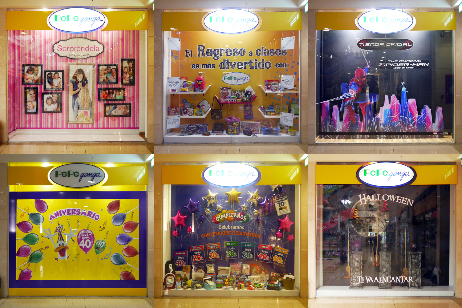 2012/ Conception des vitrines - Pepe Ganga