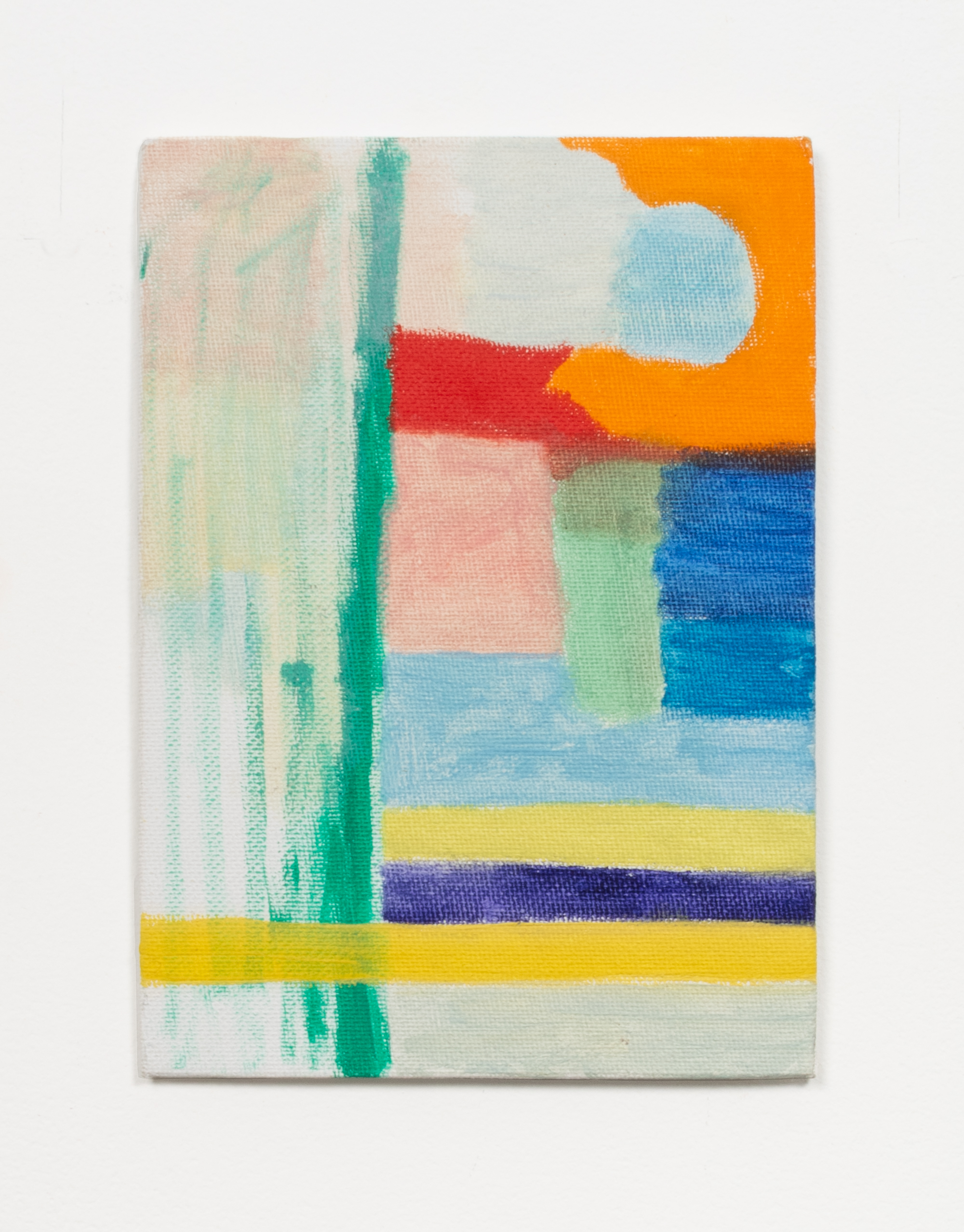 Renee Cosgrave, Spectrum Emerald, 2013, Oil on canvas board, 17.7 x 12.7 cm