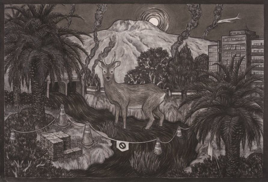 현승의, , 2020, 장지에 혼합매체, 130 x 194 cm
