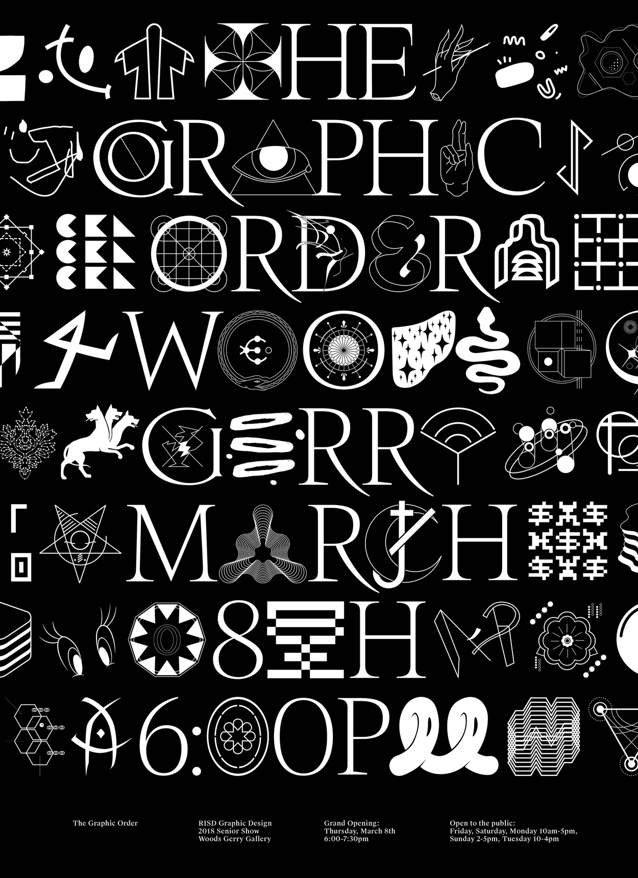The Graphic Order Poster Black