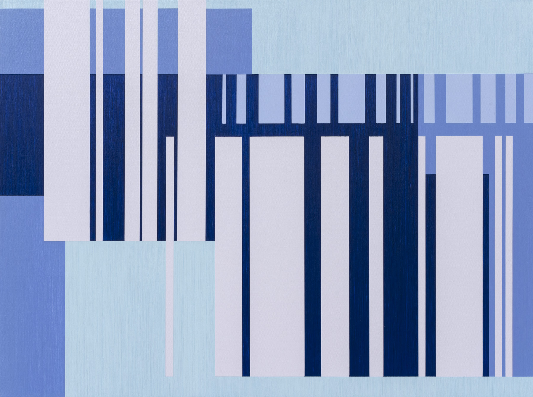 Approaching Capacity no. 20. Acrylic on linen, 46 x 61.4cm
