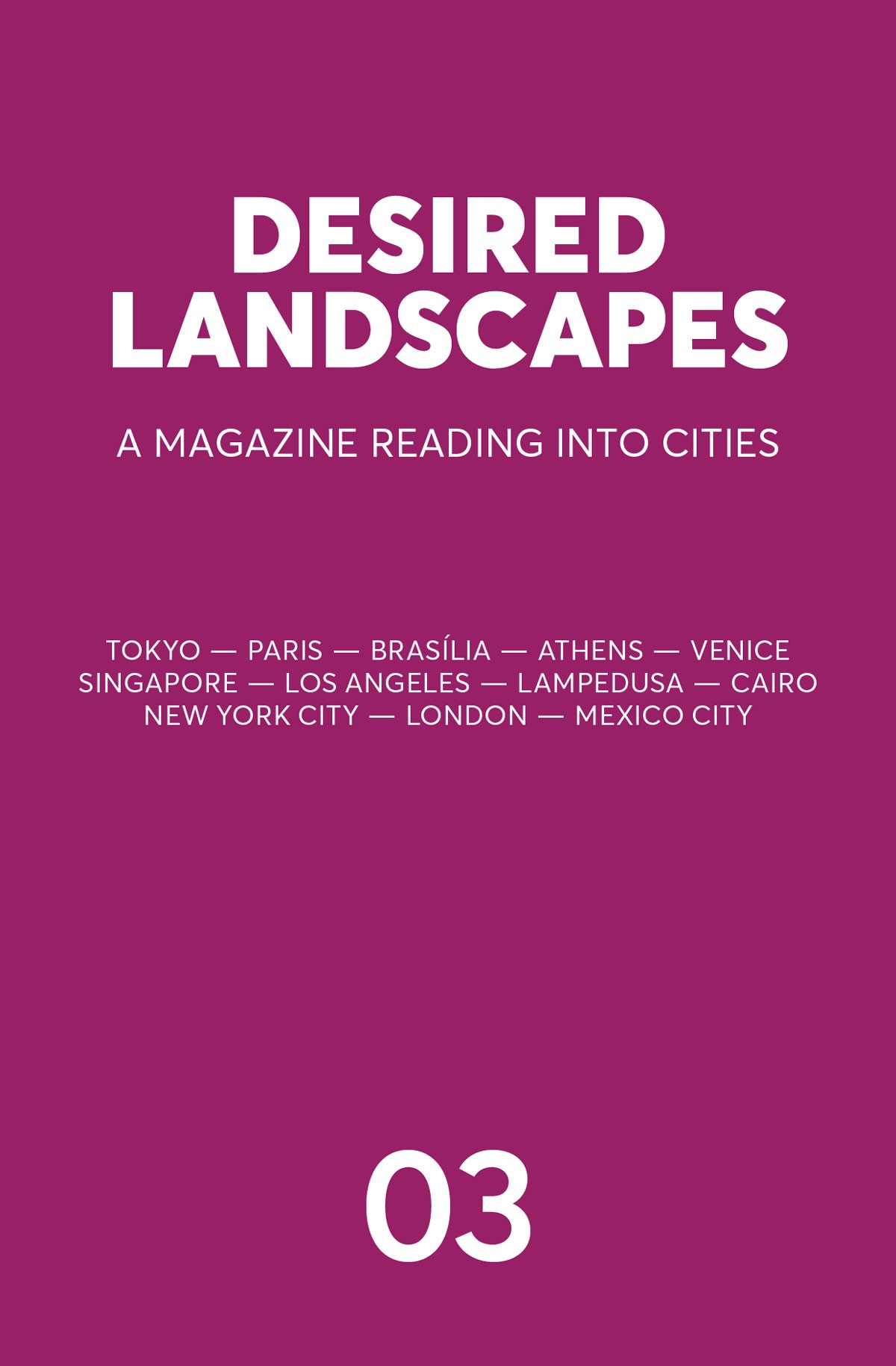 March, 2020 - Mobile Immobile - Ellena Ehrl & Tibor Bielicky’s essay on the relation between cars and architecture in the US and Japan is featured in Desired Landscape Issue 3