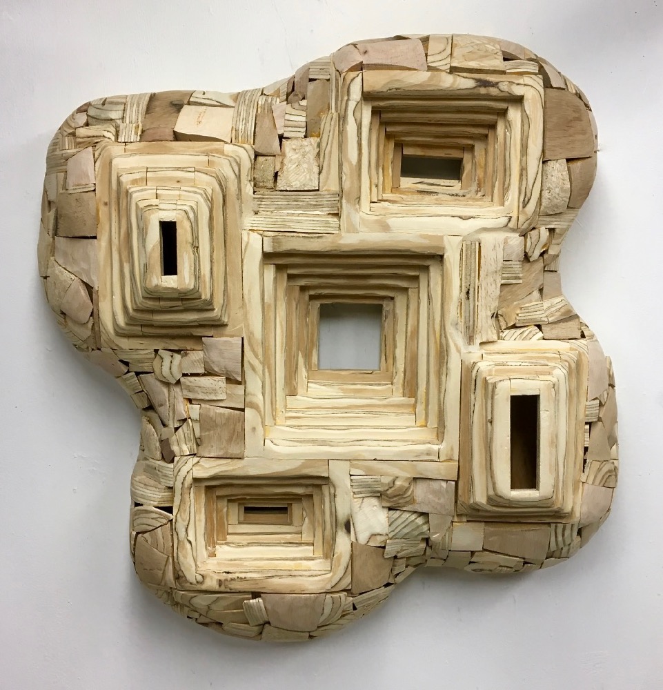 Arena, 2018, wood, 21" x 16" x 8"