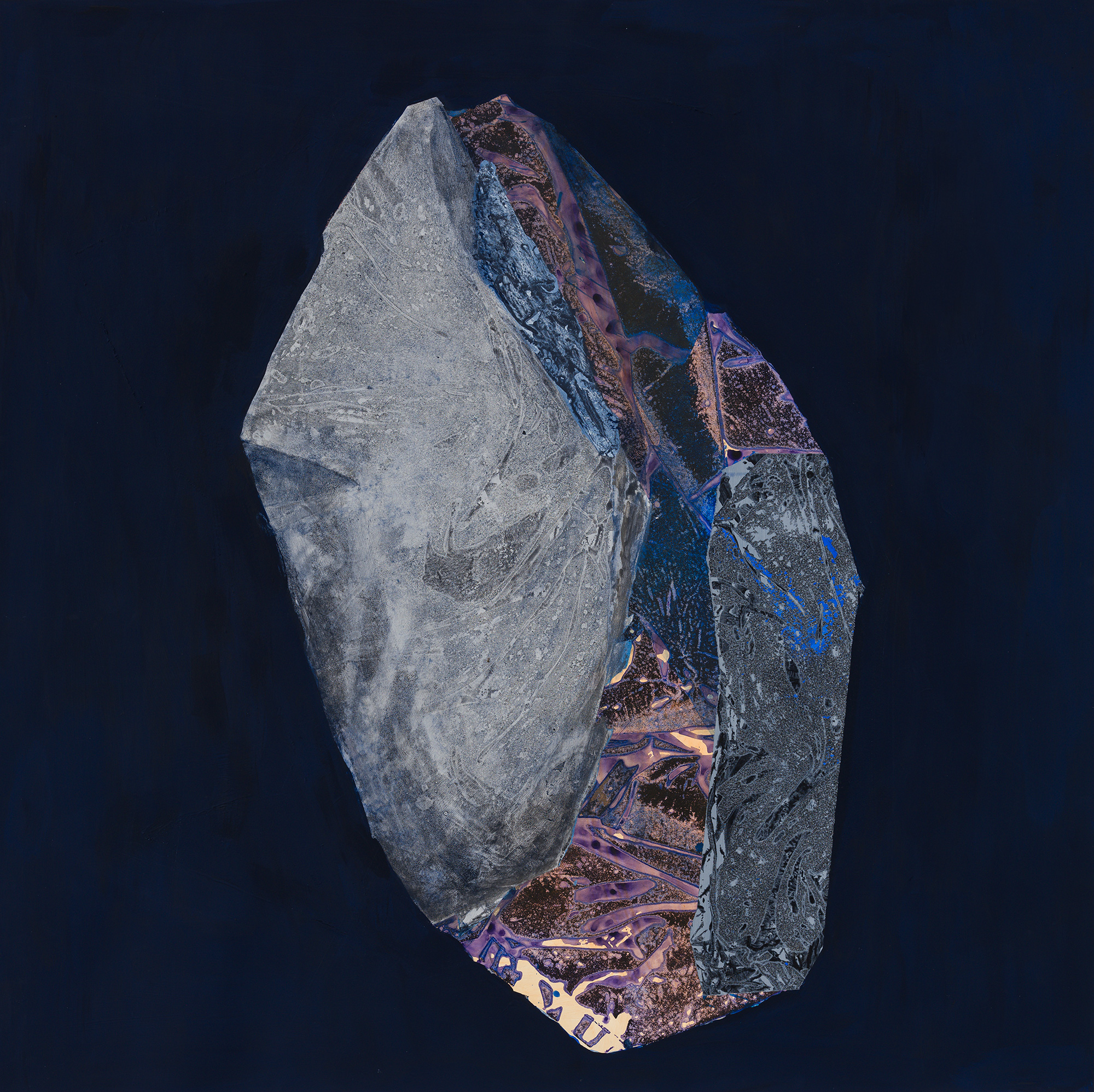 Solid II, acrylics on polyester canvas, 91 cm x 91 cm, 36"x 36" 