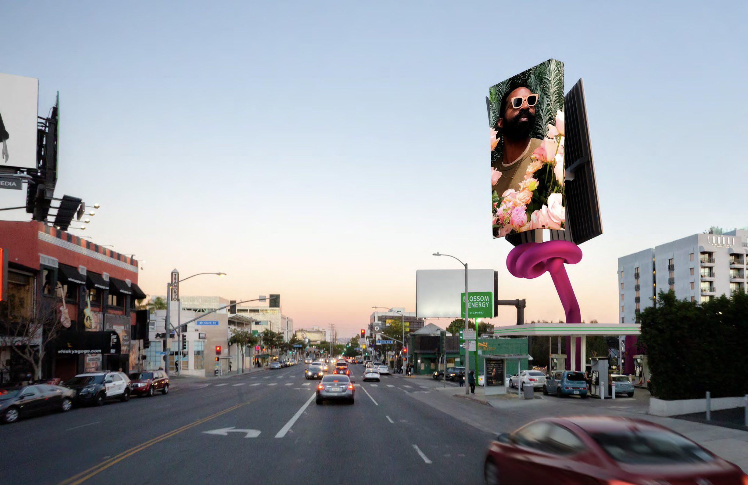 Blossom, Billboard on the Sunset Strip, West Hollywood, CA