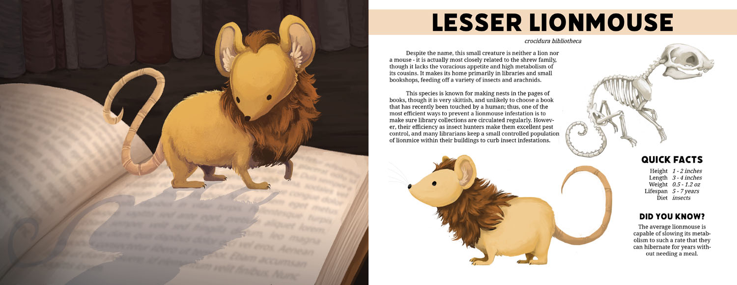 Lesser LionmouseDigital, 8.5 x 22, 2022