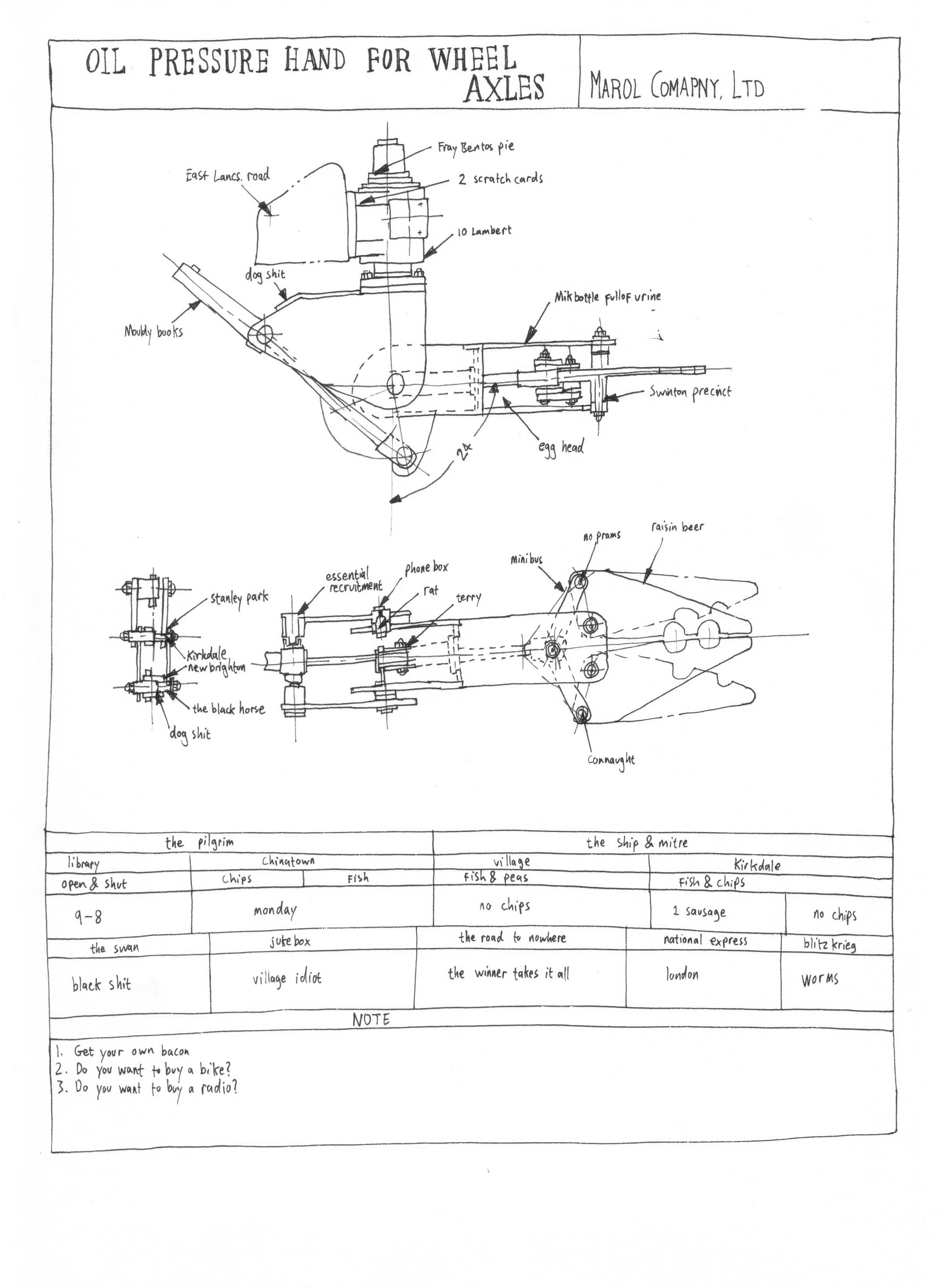 Oil pressure hand. 2015. Indian ink on paper. 21 x 30 cm.