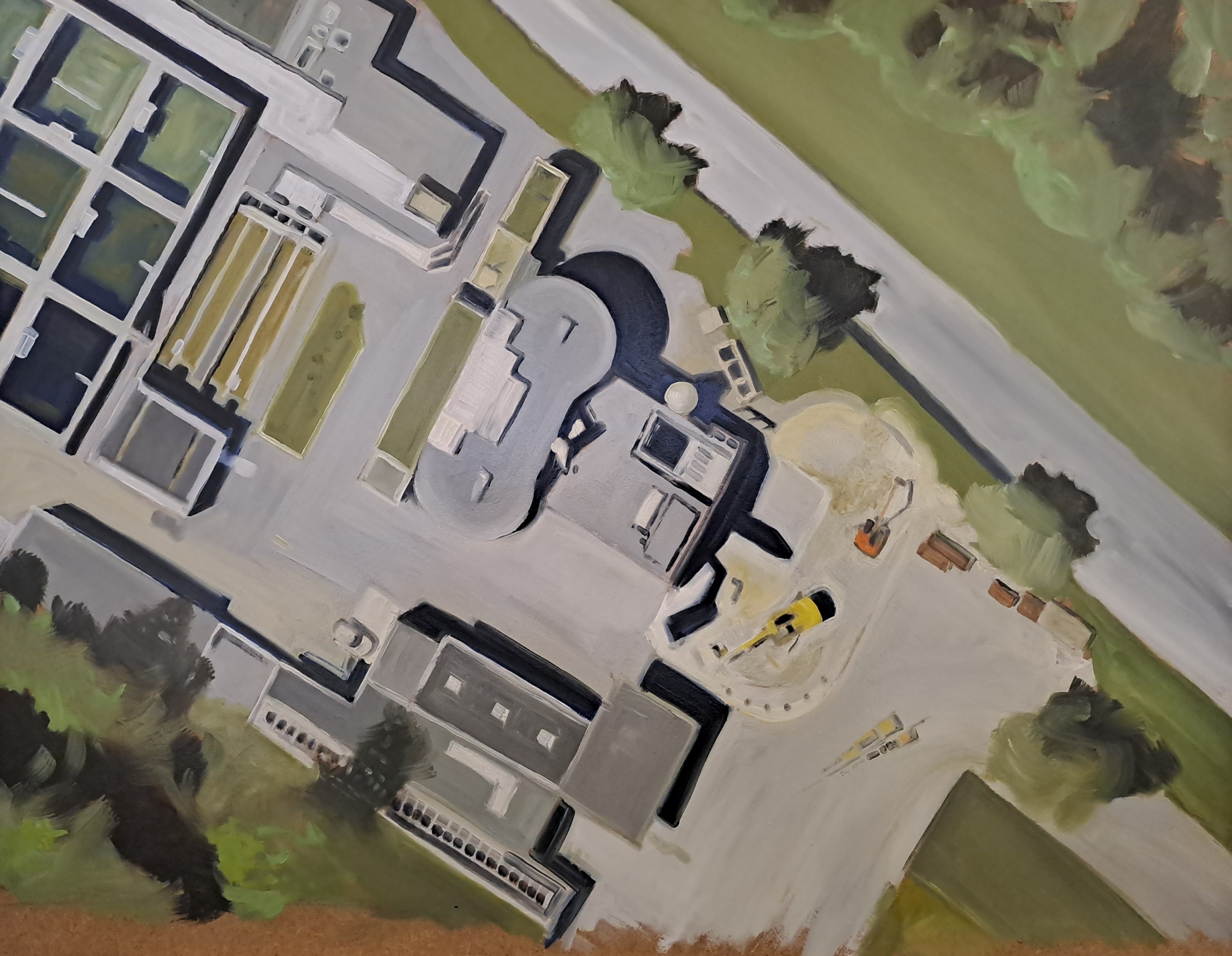 Ara Jungholz, 202472 x 65.5cm, Öl auf MDF