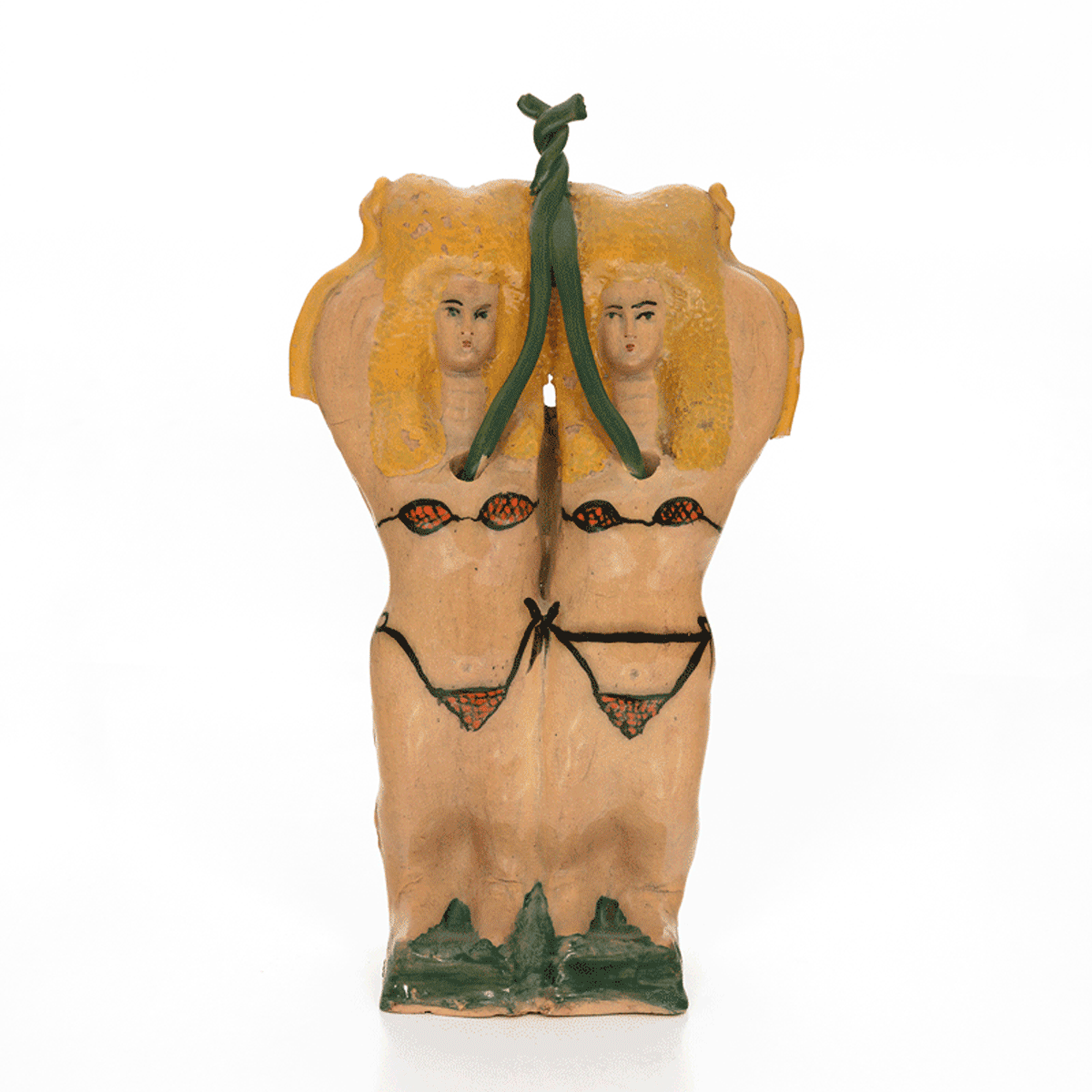 Twin Eves in Bikinis, 1970sGlazed ceramic stoneware