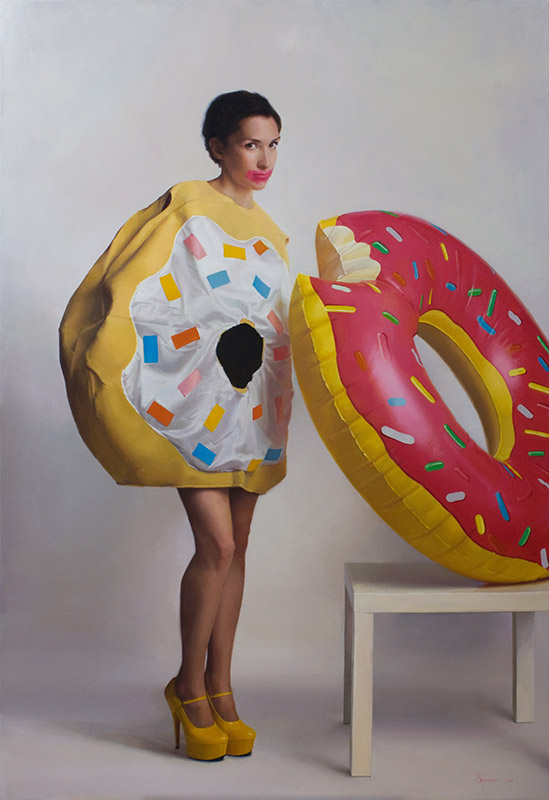 'Donut'. Oil on canvas