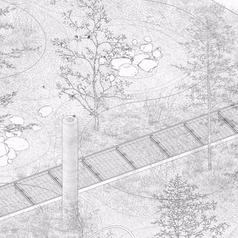  Finalist proposal for the multidisciplinary landscape architecture competition for the design of the future public square in the arrondissement Pierrefonds&ndash;Roxboro.