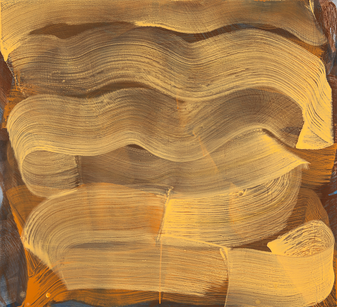 Fathom 22, 2019, Flashe on panel, 42 x 46 in. $4,000 (Sold)
