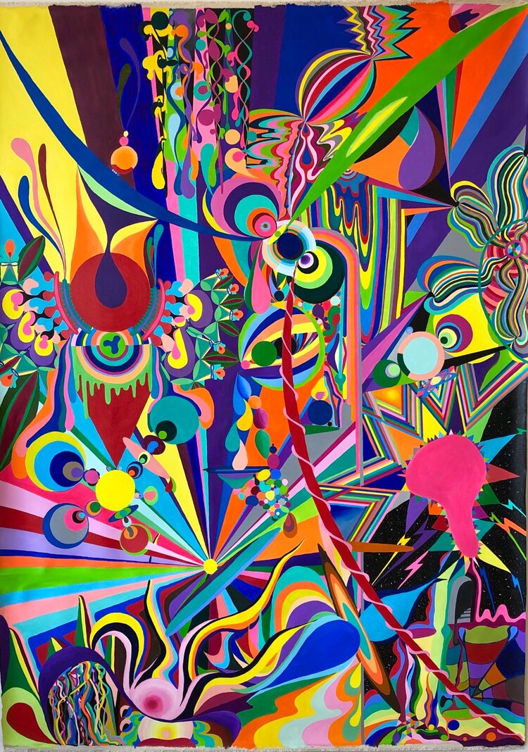 Source, acrylic on canvas, 200 x 150 cm