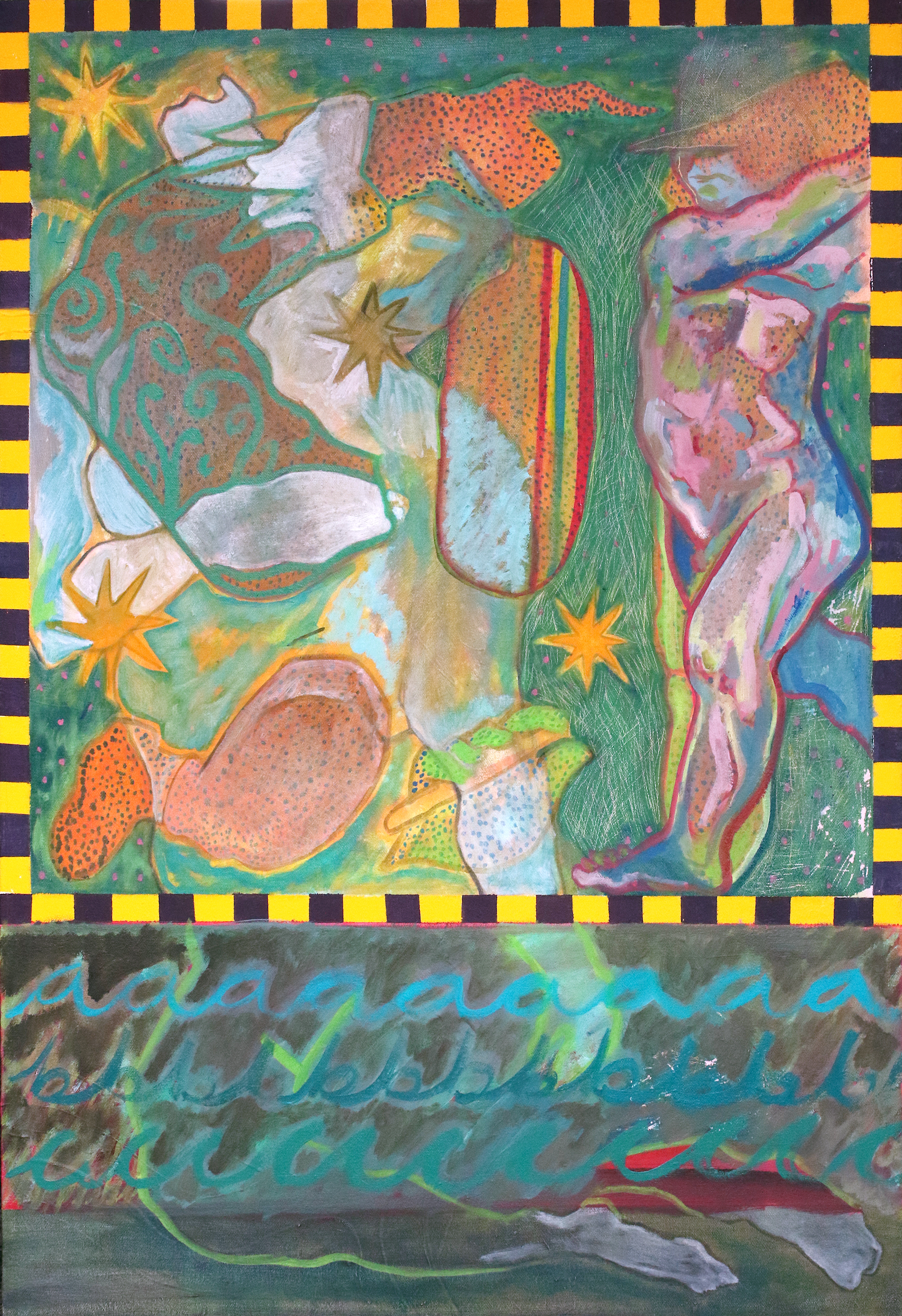 Abi Hampsey An Allegory of Love and Time, 2020Oil on Canvas80 x 65 cm