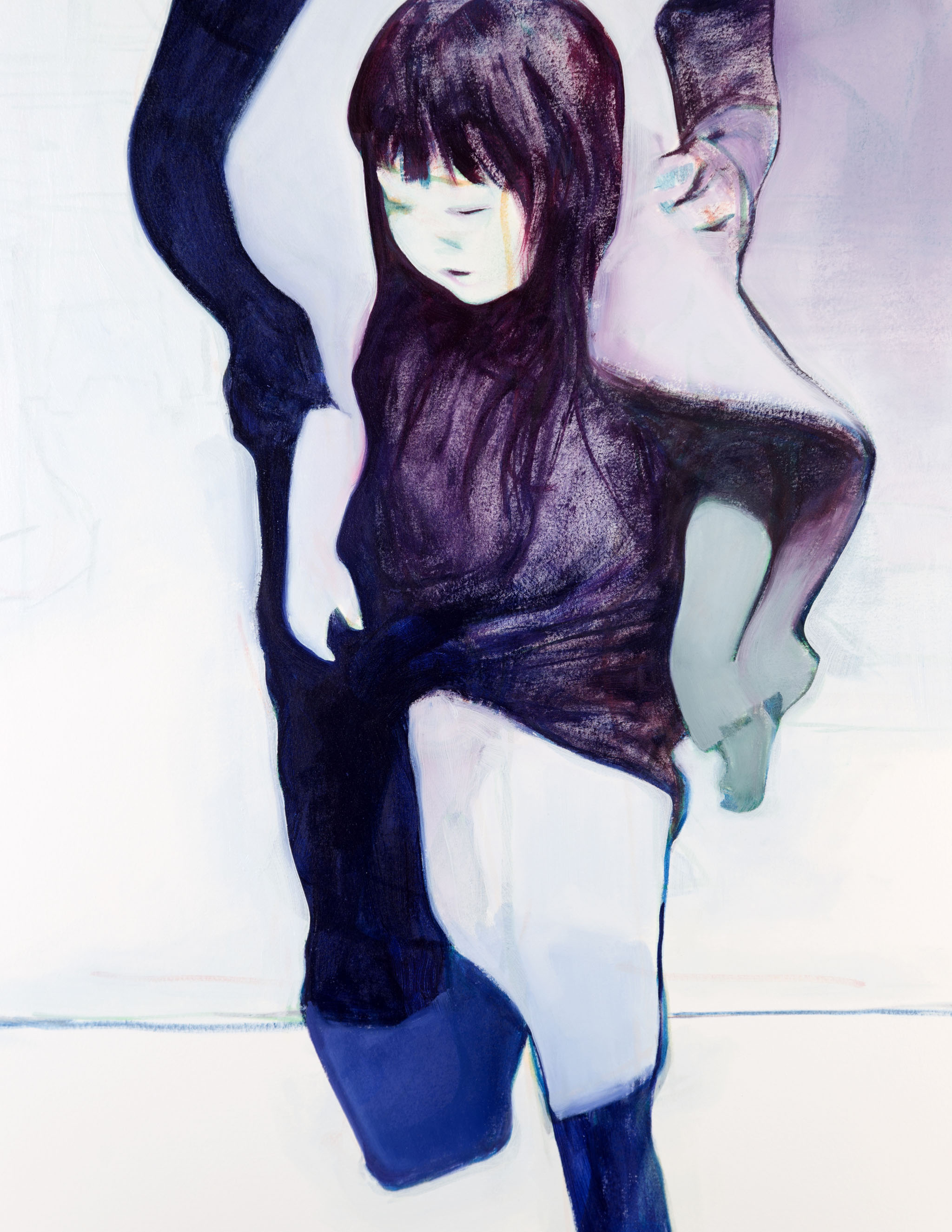 Super 22x17 oil on paper 2016