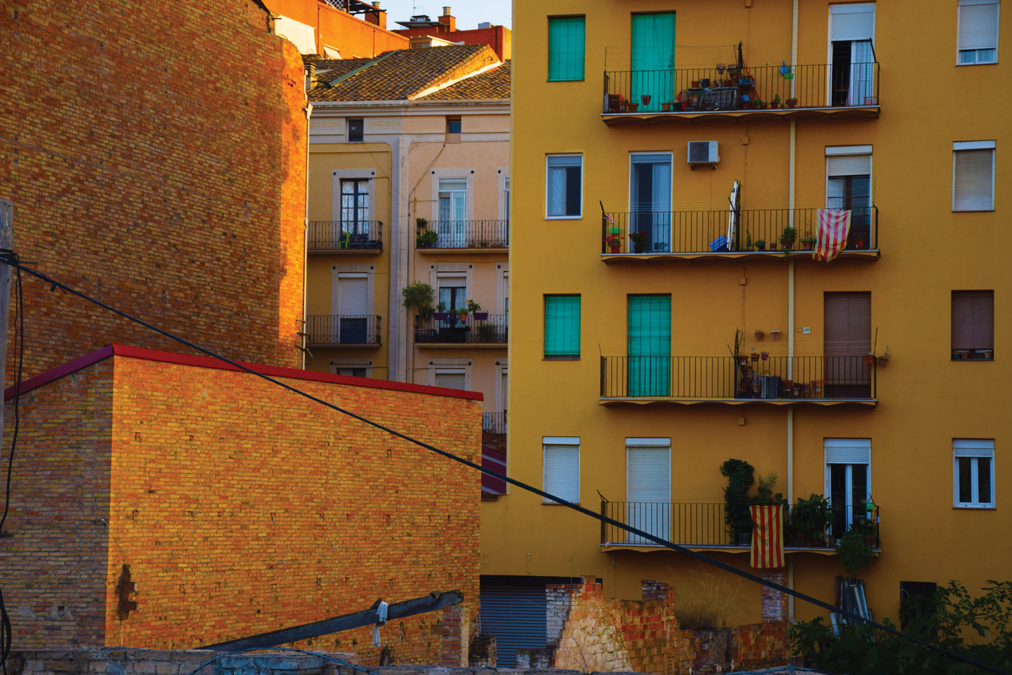 Residential building near train station, Lleida ES.