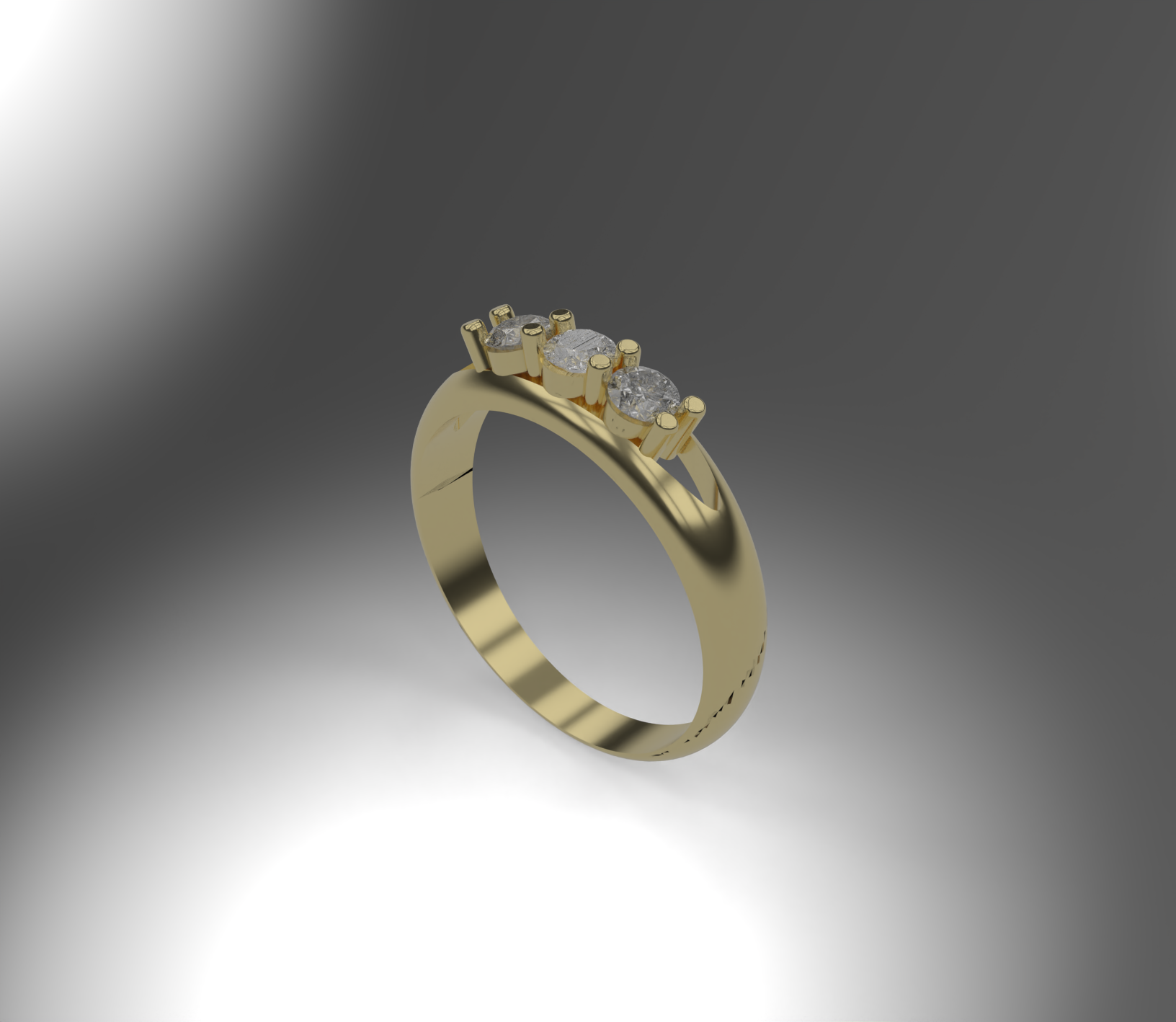 Coronet Ring, Gold, Diamond