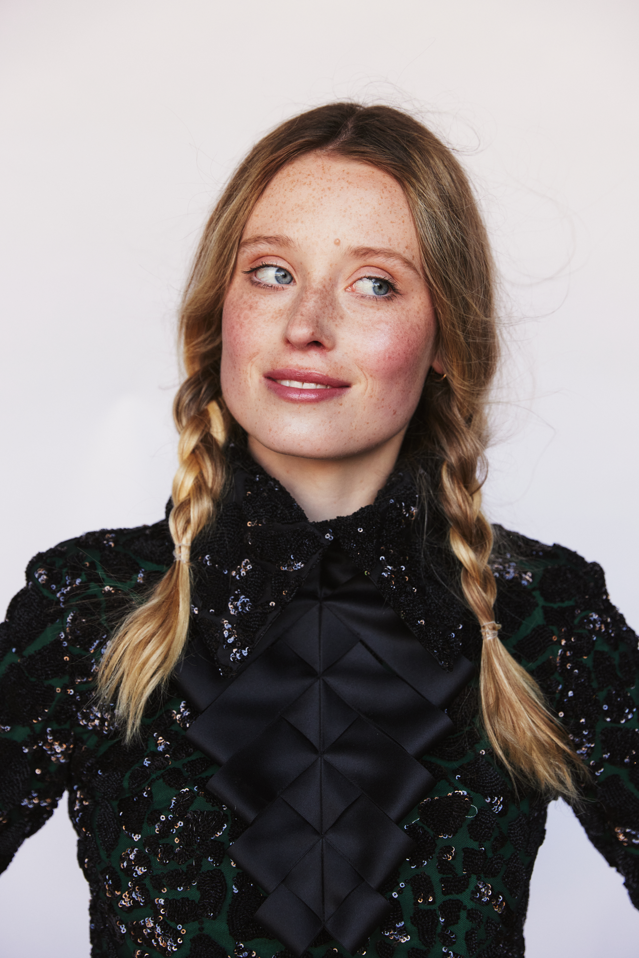 Stylish fashion editorial photoshoot in Dublin, Ireland, featuring a beautiful model unique pieces by Irish fashion designers. Photographed on a farm in Ireland, featuring horses and other farm animals. Photographed for Image Magazine by Alex Sheridan, with fashion stylist Anne O’Shea.