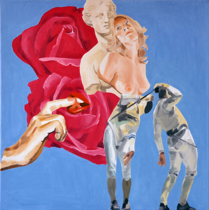 'Variations on a Theme' 2009, Oil on Canvas, 41 x 41 cm