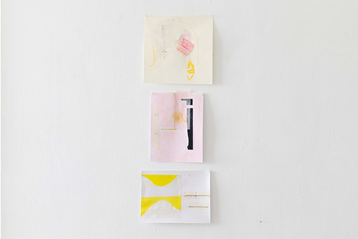 Untitled (Joint Compound)sizes variable ink, acrylic and print collage on paper2021