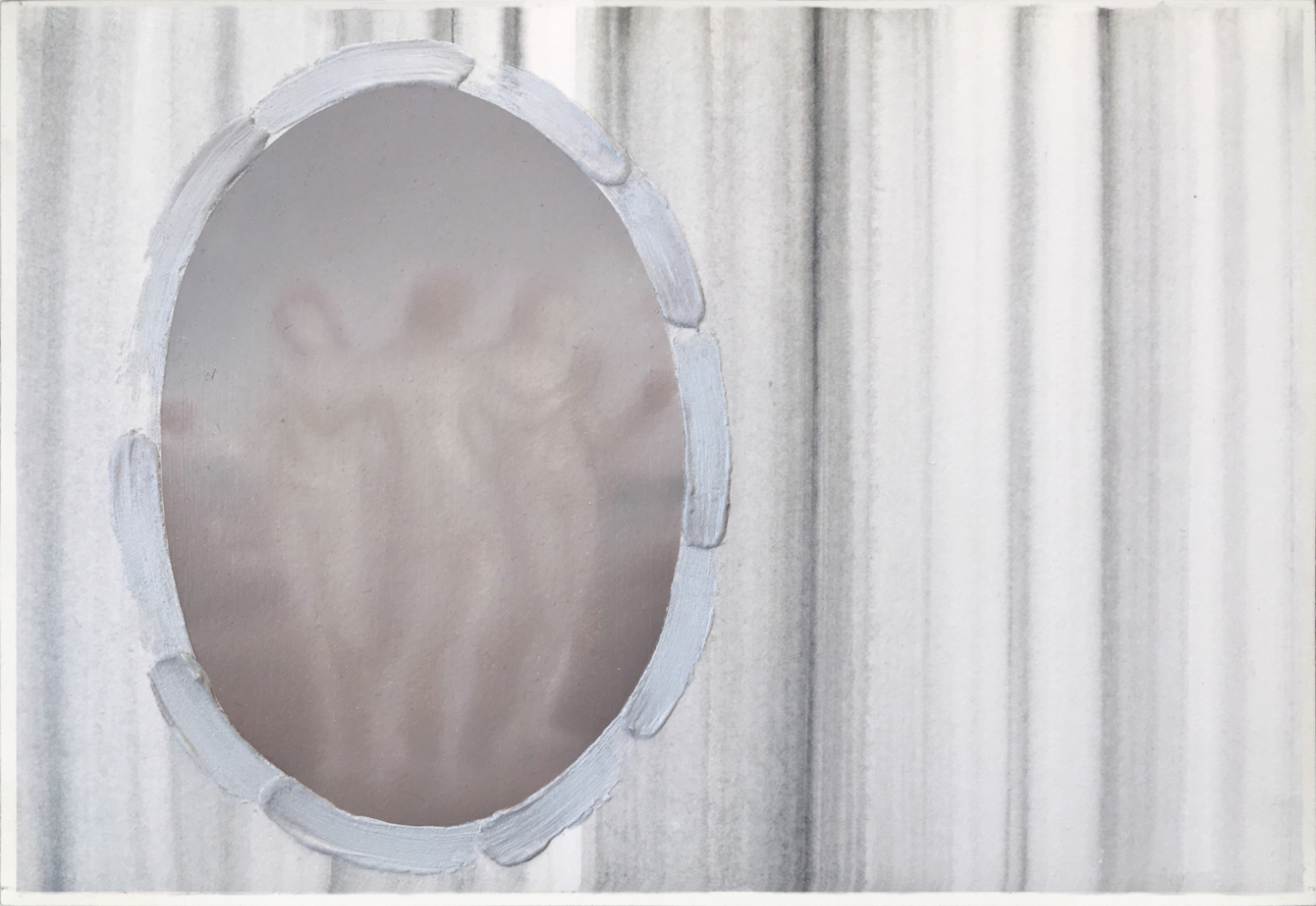 untitled, oil, watercolor and acrylic on paper, 26 x 18 cm, 2019