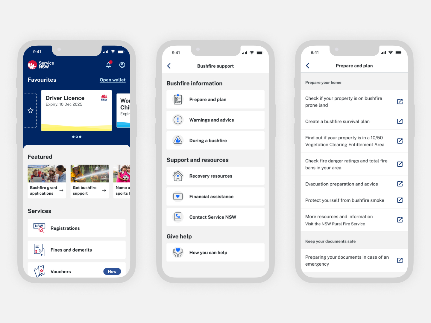 Natural disaster information and support