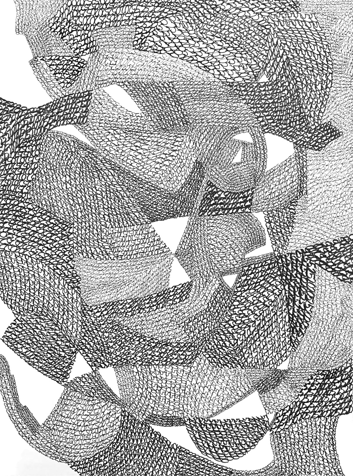 26/38 — BANAL DEJA VU  Archival ink on Bristol, 9" x 12" (2020 works).2010-ongoing.