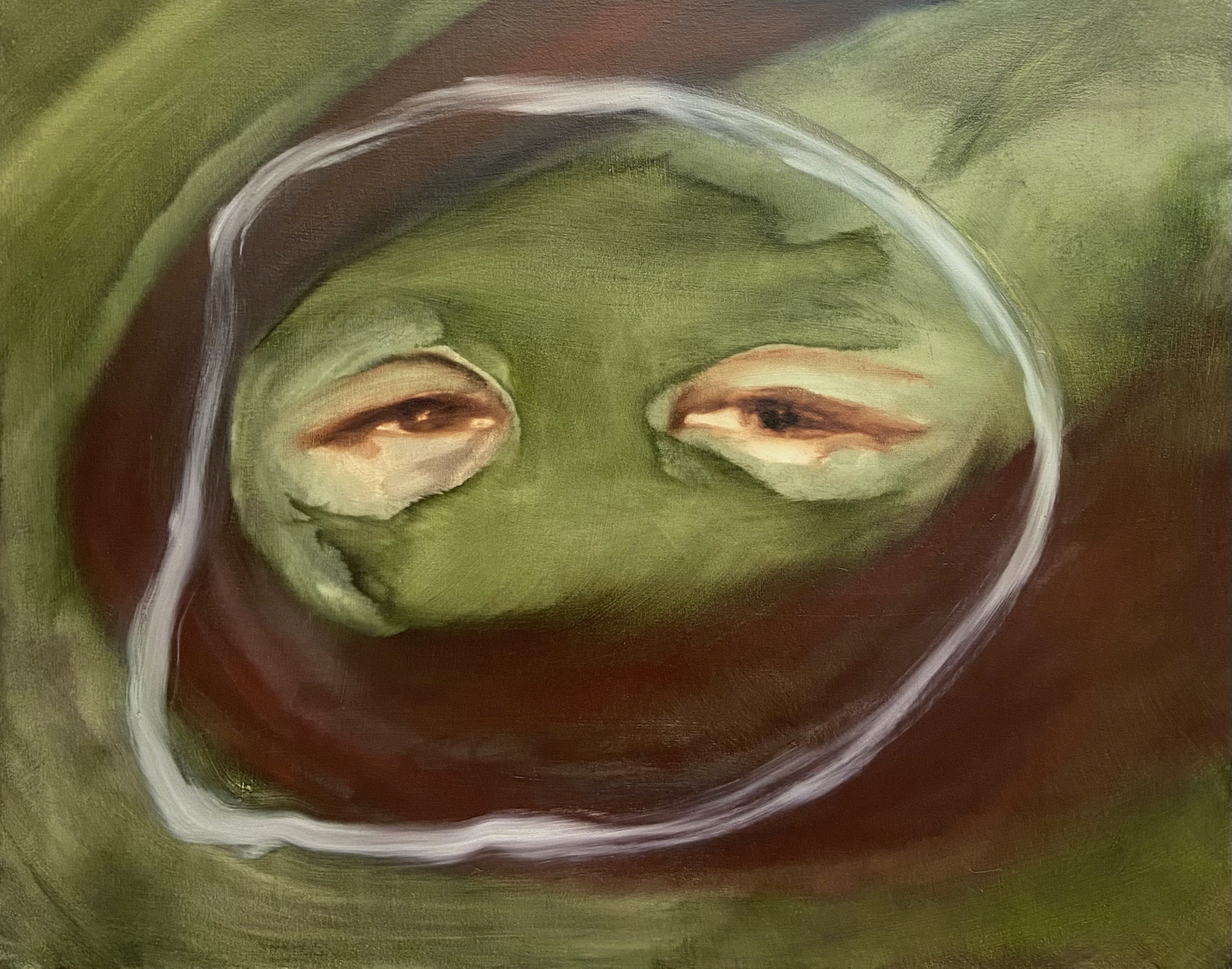 This will happen also to me, oil on canvas, 30 x 36 in.