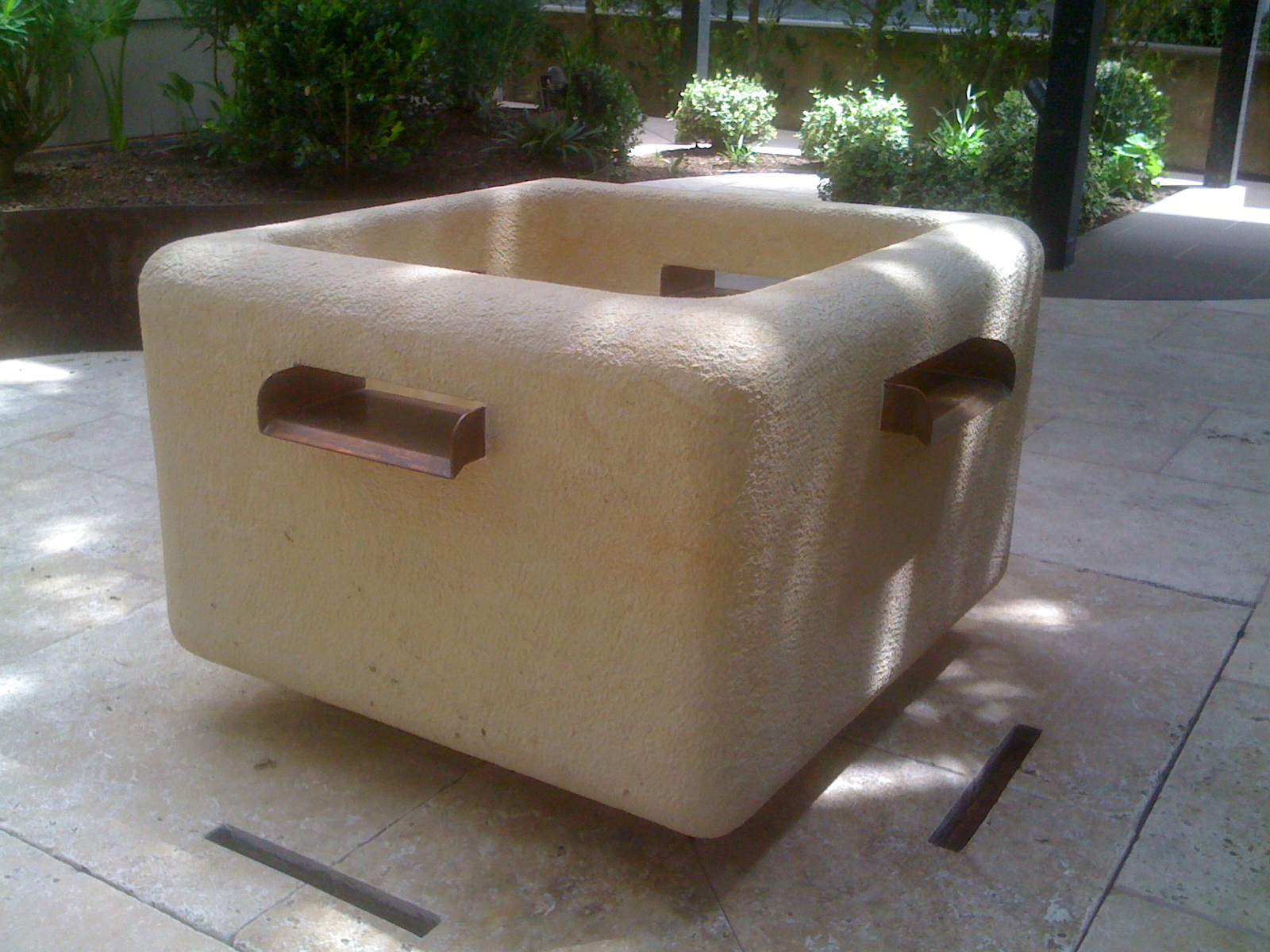 Custom stone water fountain