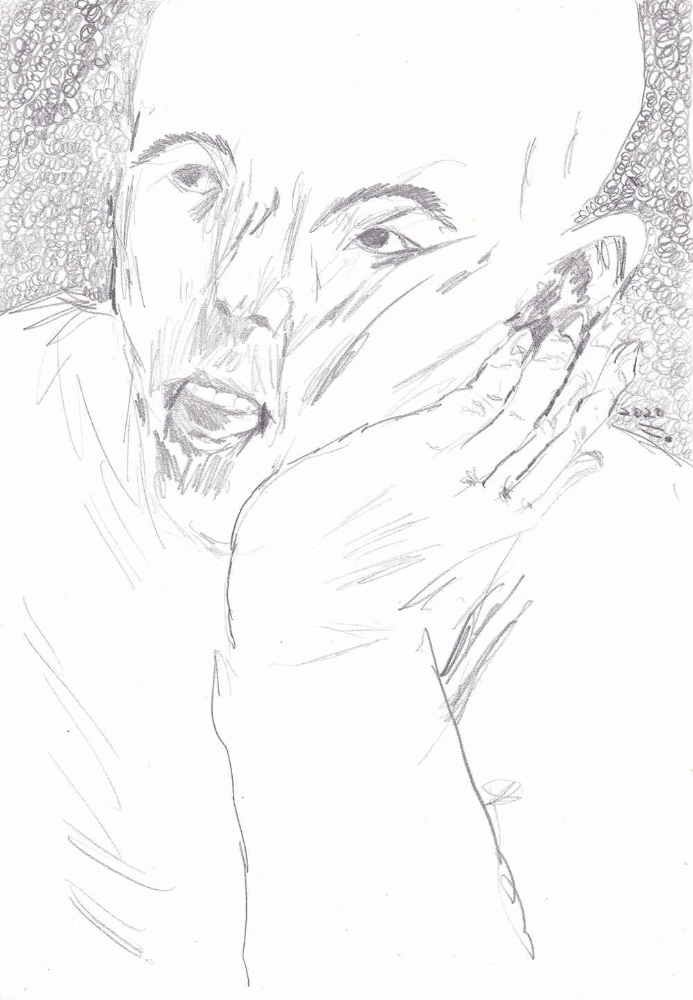 홀로 설까, 2020, pencil on paper, 29.7*21(cm)