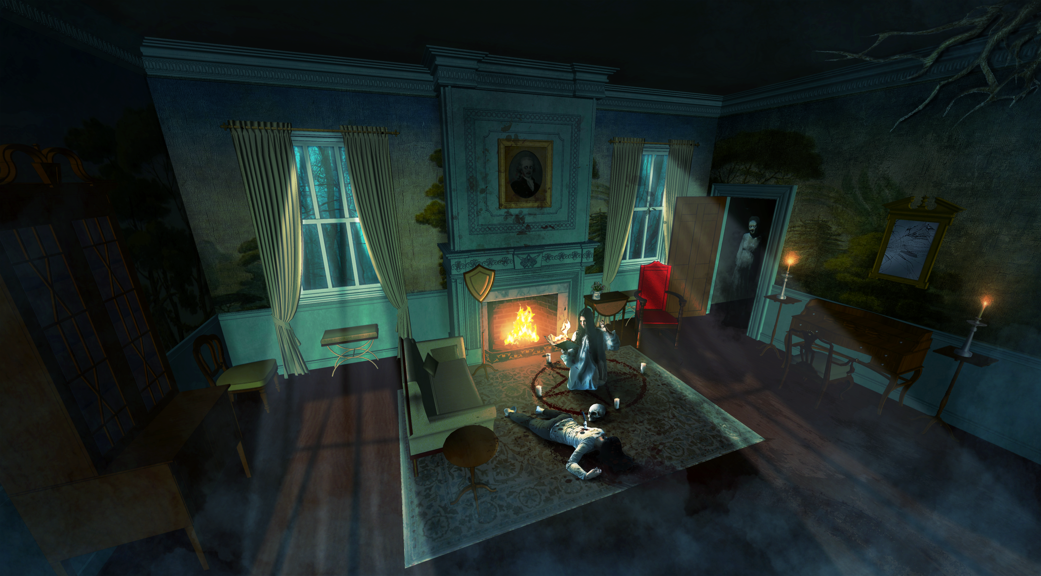 Photoshop Editing : Horror scene 