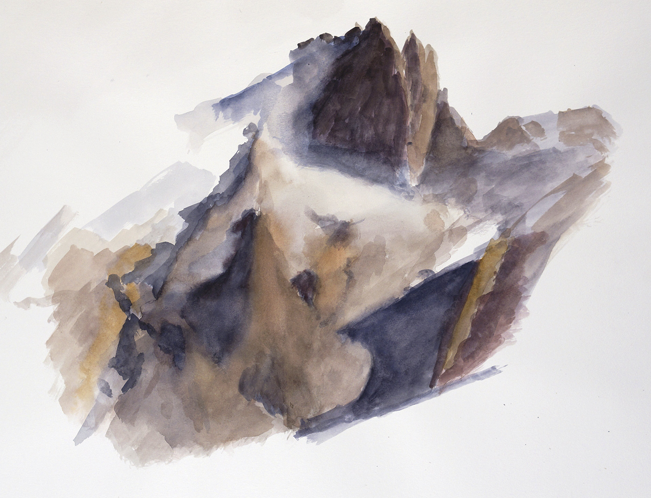 La Meije, mouvementwatercolour on paperenv. 42 x 52 cm, 2013