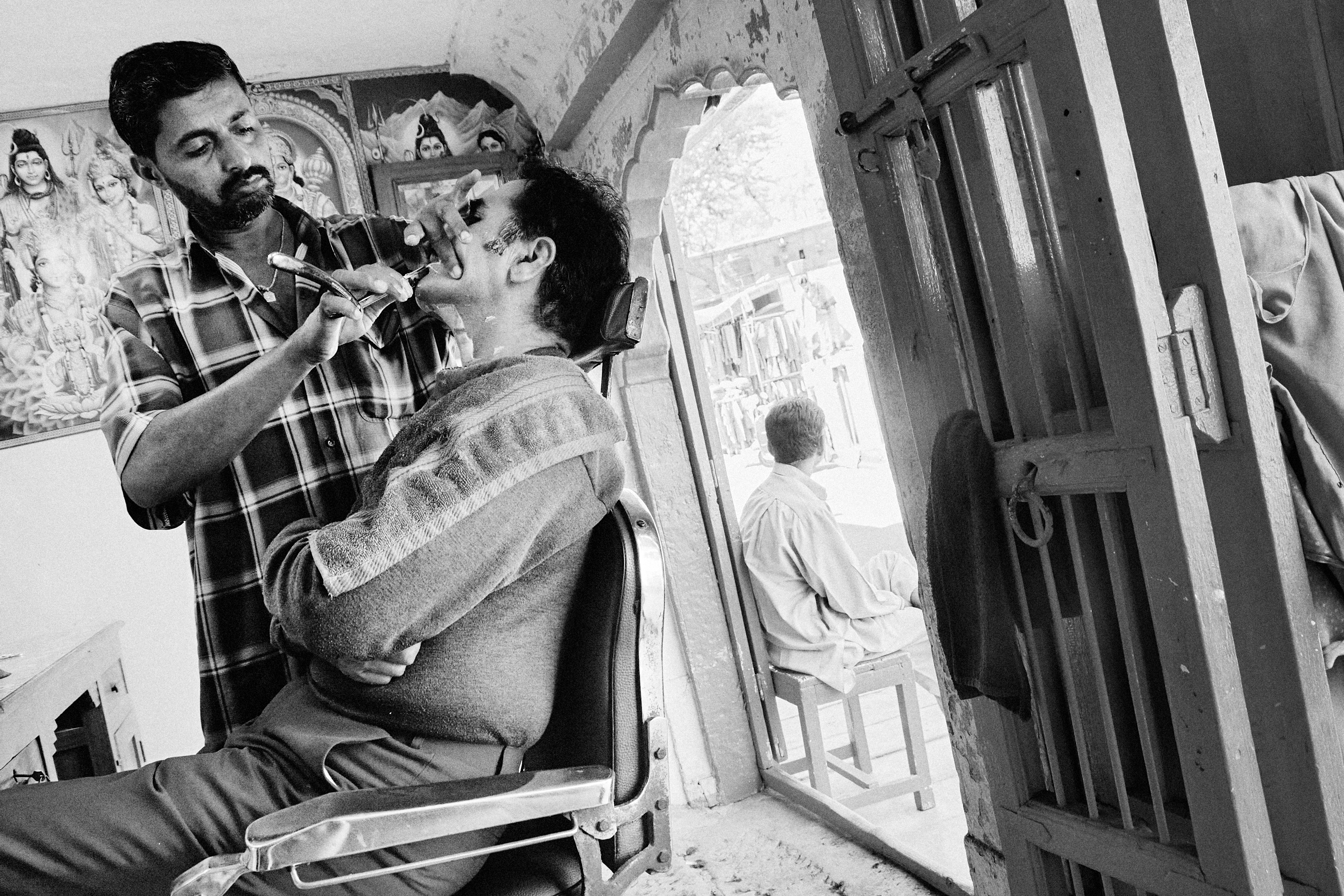 Barbers, Jaipur, Rajasthan.