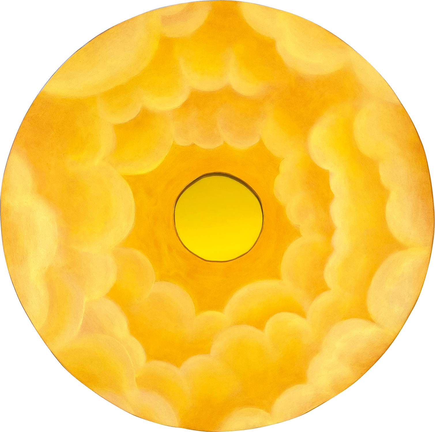 Julia Policastro &ndash; Cloud sun mirror, 2023, Mixed media, 20.5 in