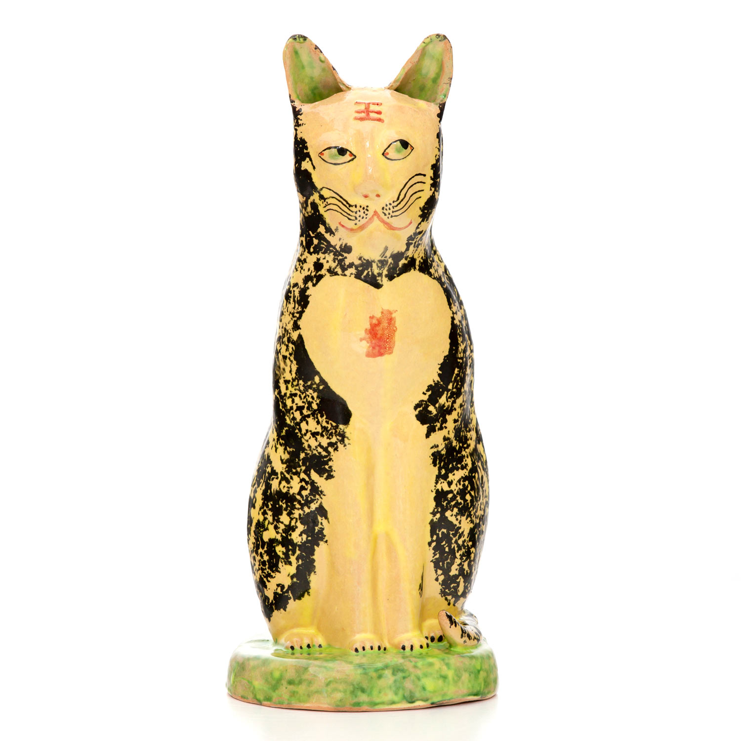 HN883 Black Cat with Red Heart 2, 27.11.12Glazed ceramic stoneware36 x 19cm
