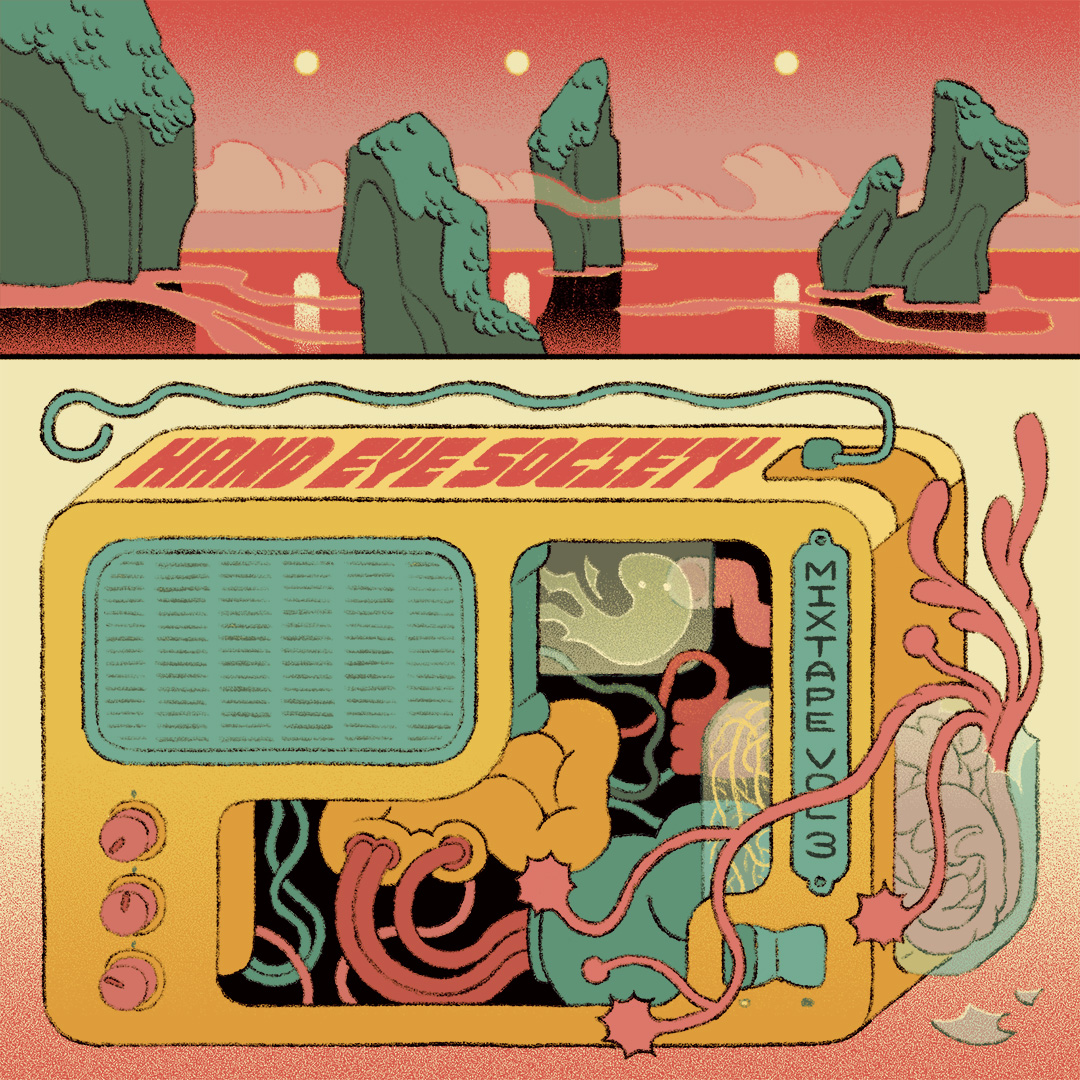 cover for Hand Eye Society Mixtape vol 3, an indie games anthology