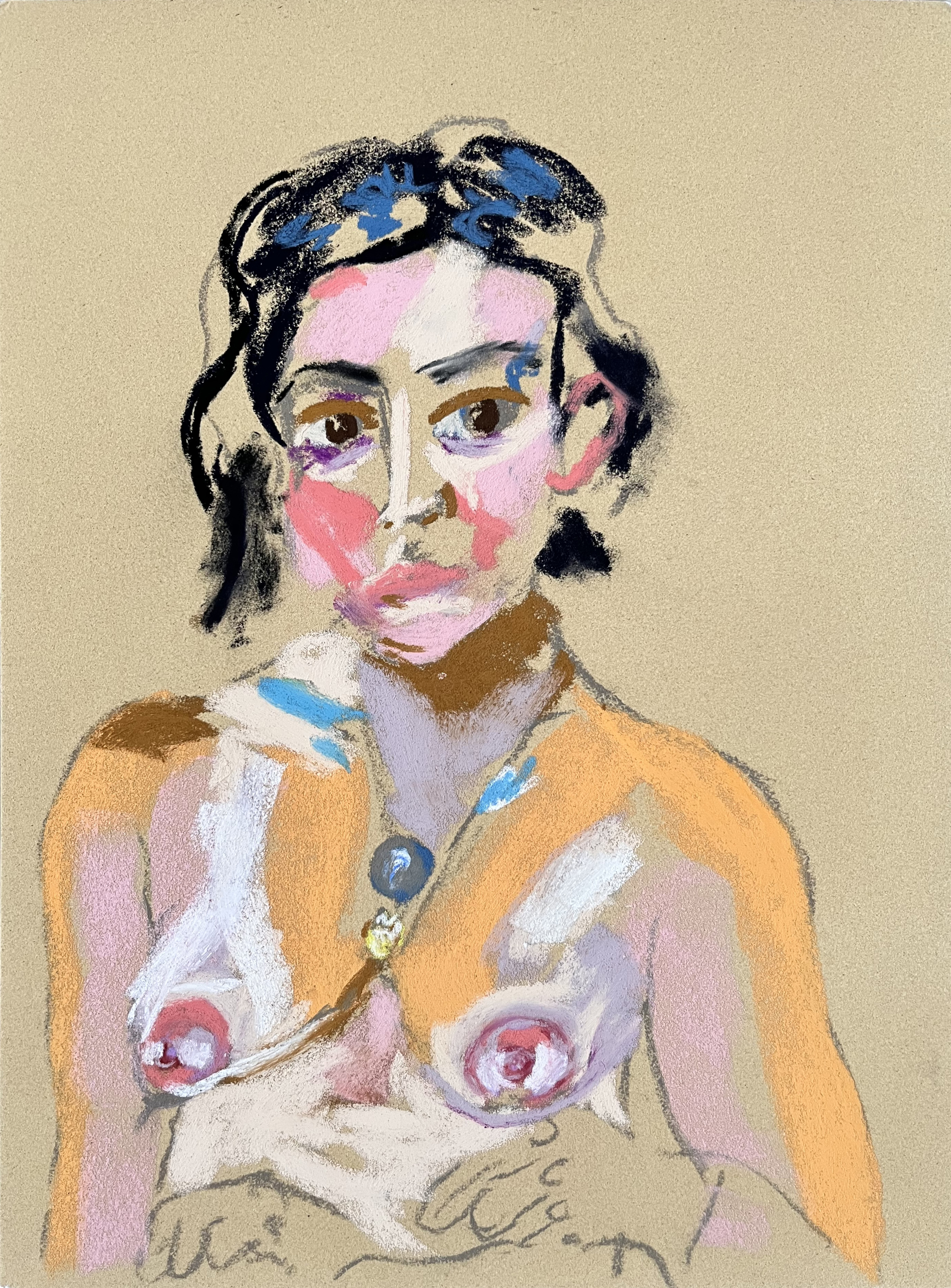 Mirror, 2023Pastel on paper15 3/4 x 11 4/5 in.40 x 30 cm