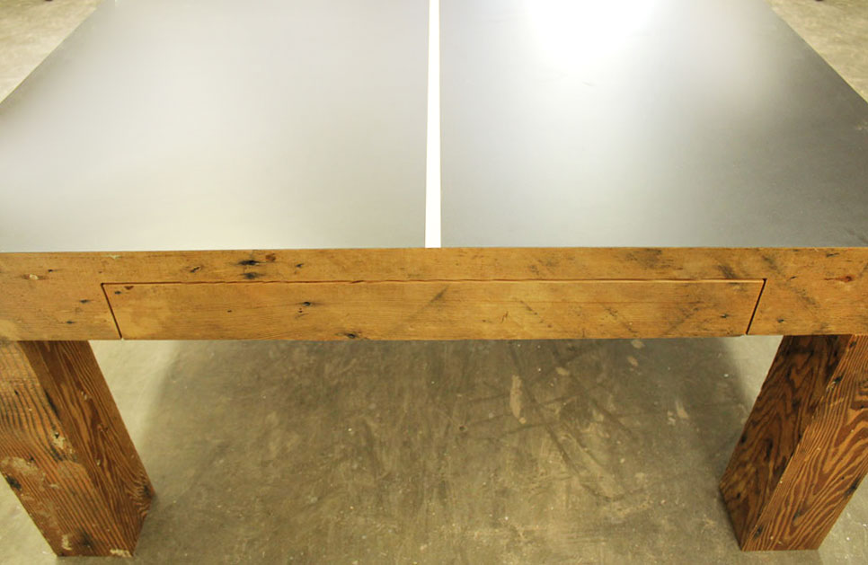Reclaimed Wood Ping Pong Table