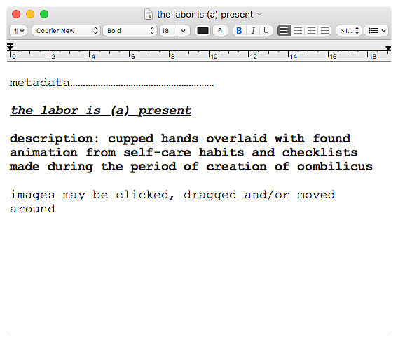 the labor is (a) present.txt