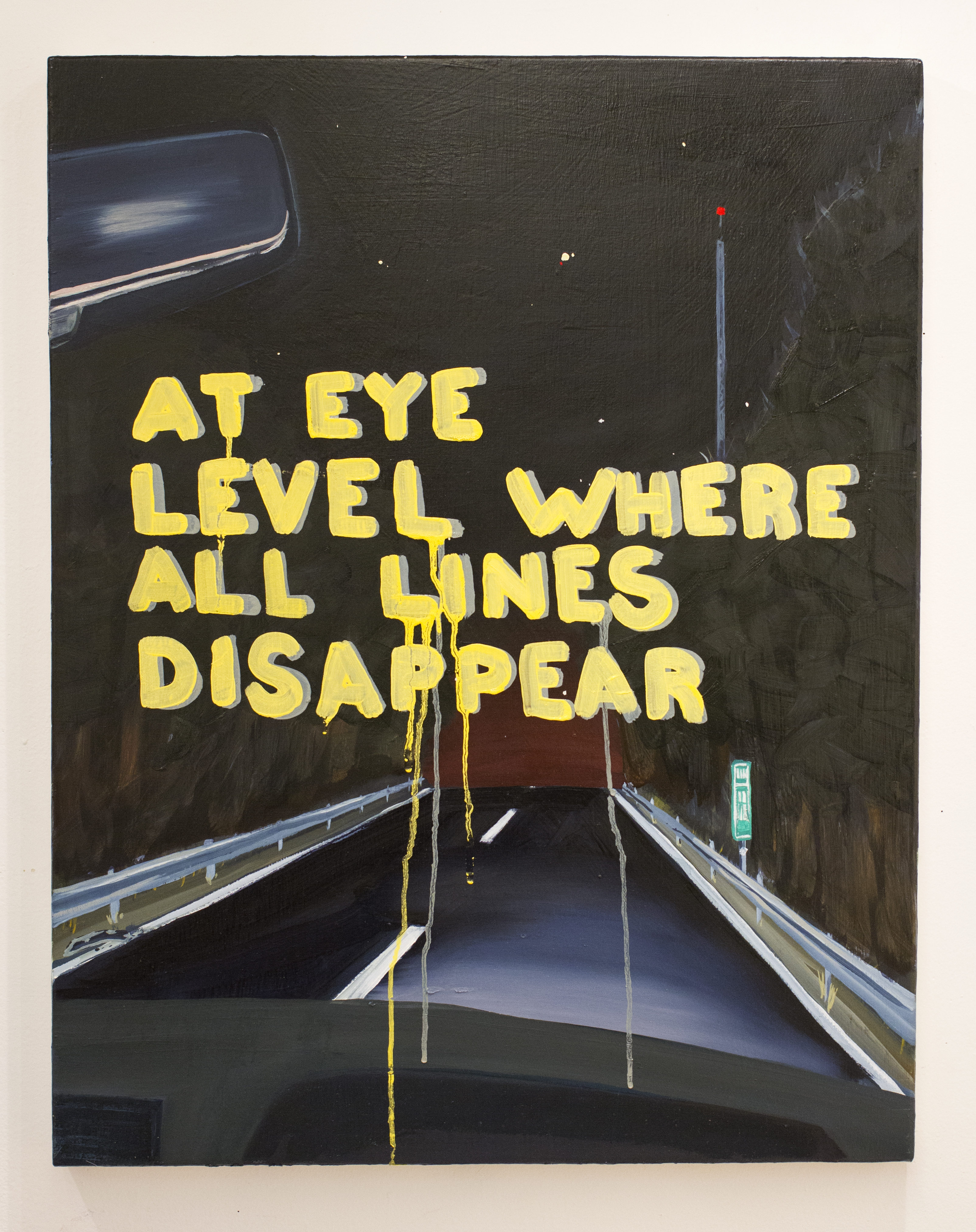 At Eye Level Where All Lines Disappear, 2018, 28"x22", Oil on canvas